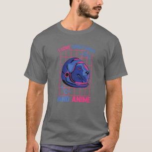 Camiseta Me Encantan Los Perros Espaciales Y Anime - Cute K