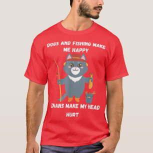 Camiseta Me Encantan Los Perros Y Los Humanos Pescadores Me