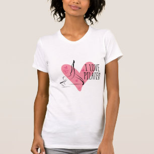 Camiseta ME ENCANTAN LOS PILATES: Pose de los pilates sobre