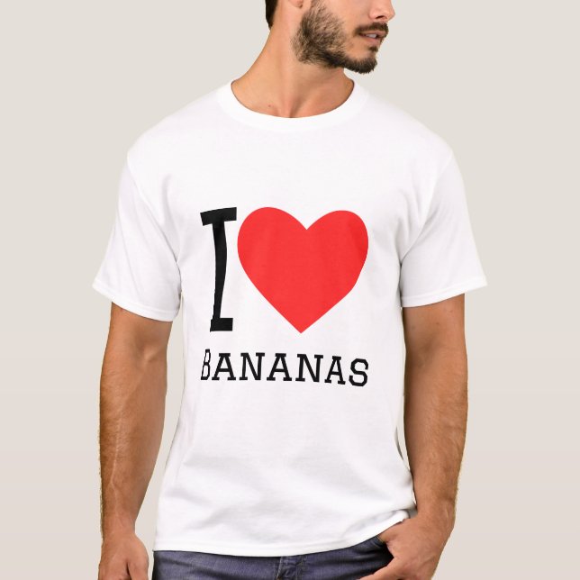 Camiseta Me encantan los plátanos (Anverso)