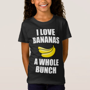 Camiseta Me Encantan Los Plátanos Como Un Entusiasmo De Com