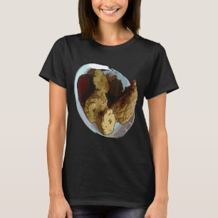 Camiseta Me Encantan Los Pollos Especialmente Cuando Se Frí