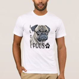 Camiseta Me encantan los Pugs | Propietarios de perros call