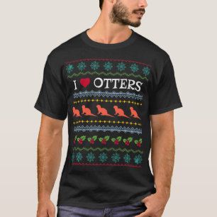 Camiseta Me encantan los regalos de amor de Octers Xmas fea