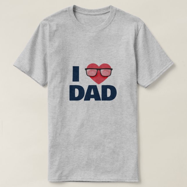 Camiseta Me encantan los regalos de envío del Día del Padre (Diseño del anverso)