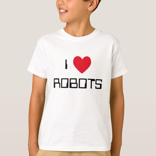 Camiseta Me encantan los robots (Anverso)