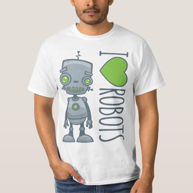 Camiseta Me encantan los robots (Anverso)