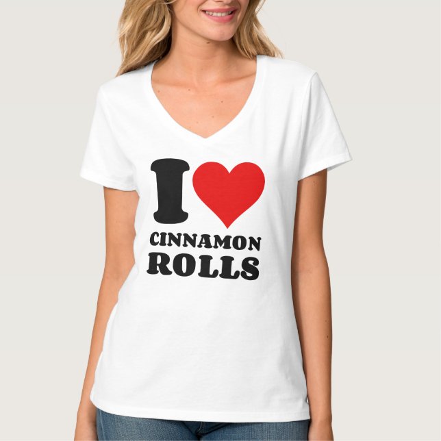 CAMISETA ME ENCANTAN LOS ROLLOS DE CINNAMÓN (Anverso)