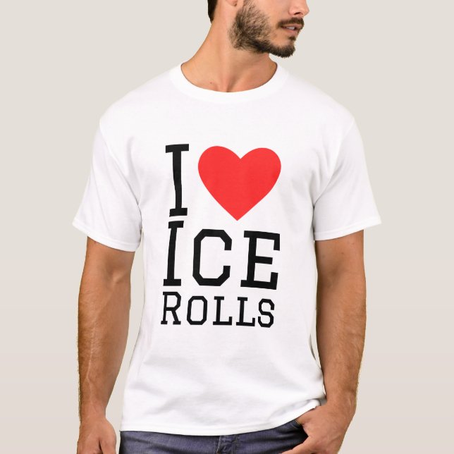 Camiseta Me encantan los rollos de hielo (Anverso)