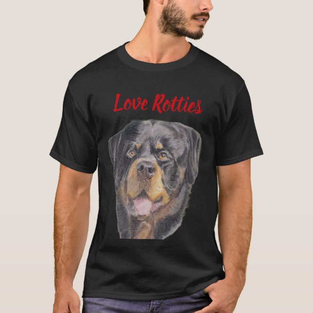 Camiseta Me encantan los Rotties (Anverso)