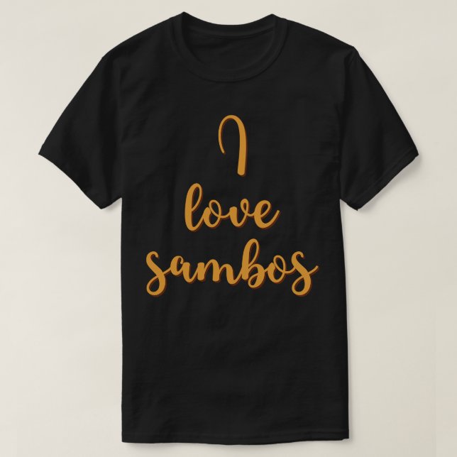 Camiseta Me encantan los sambos (Diseño del anverso)