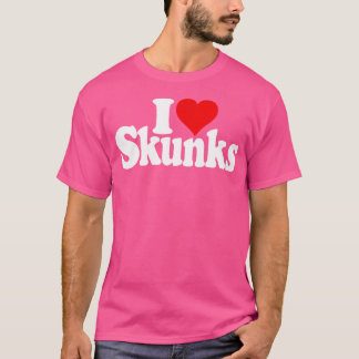 Camiseta Me encantan los Skunks del corazón