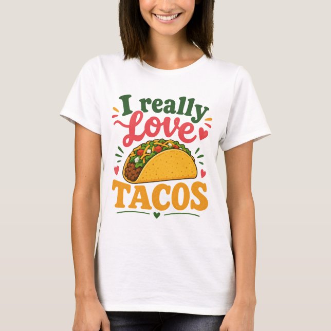 Camiseta Me encantan los tacos (Anverso)