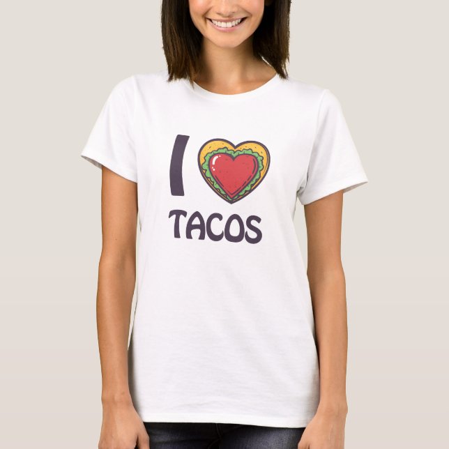 Camiseta Me encantan los tacos (Anverso)