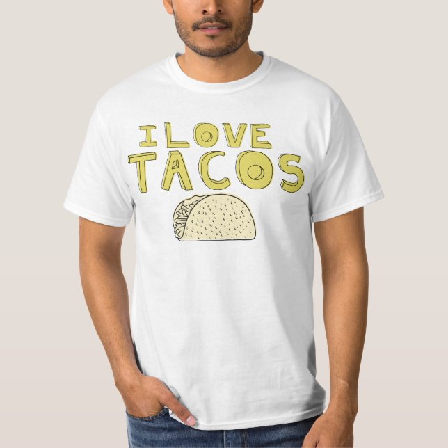 CAMISETA ME ENCANTAN LOS TACOS (Anverso)