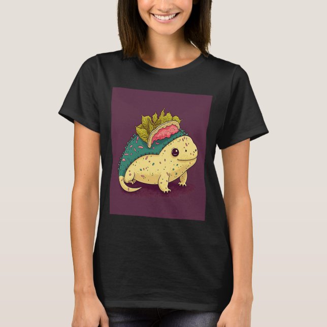 Camiseta Me encantan los tacos morphed Axolotl Taco 1 (Anverso)