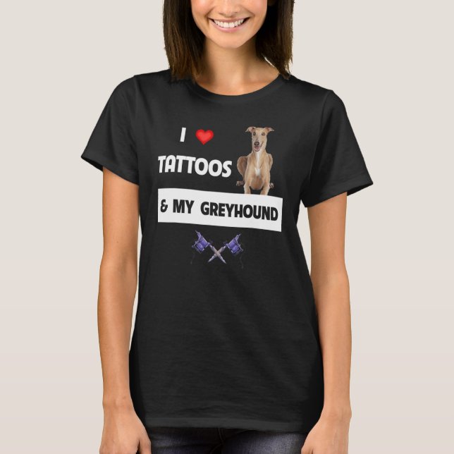 Camiseta Me encantan los tatuajes y mi tatuaje canino de Ca (Anverso)