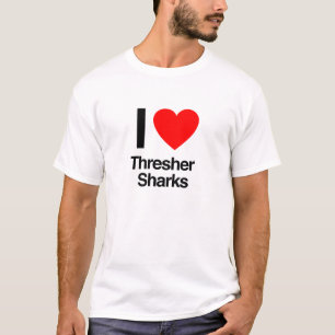 Camiseta me encantan los tiburones trilleros