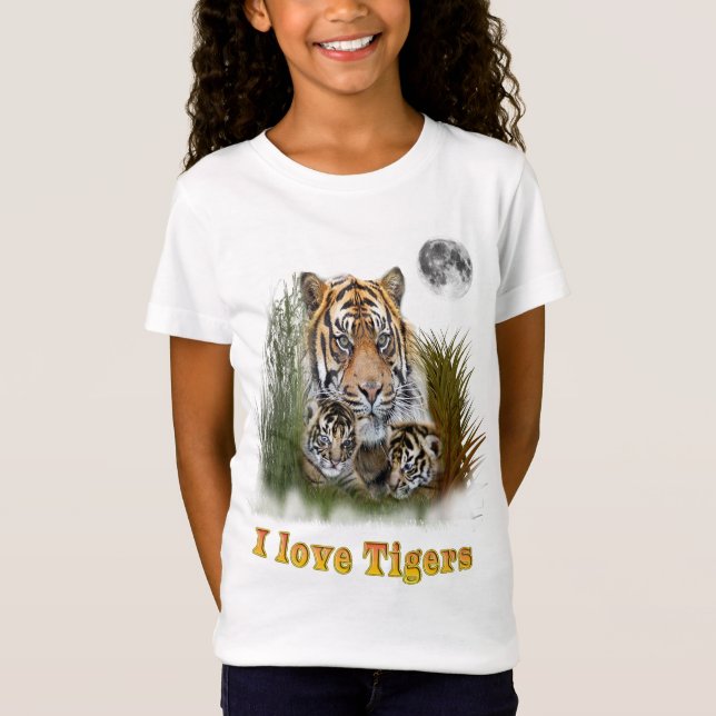 Camiseta Me encantan los Tigres (Anverso)
