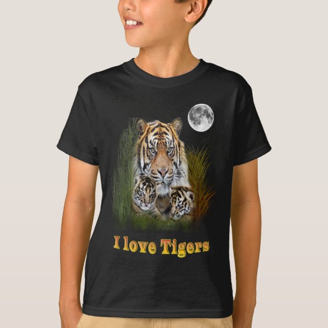 Camiseta Me encantan los Tigres (Anverso)