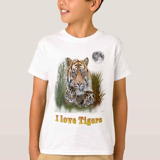 Camiseta Me encantan los Tigres (Anverso)