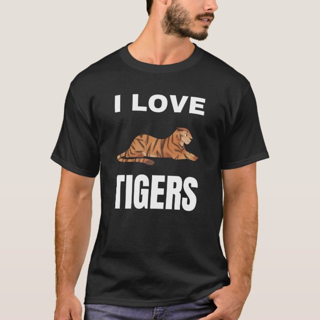 Camiseta Me encantan los Tigres (Anverso)