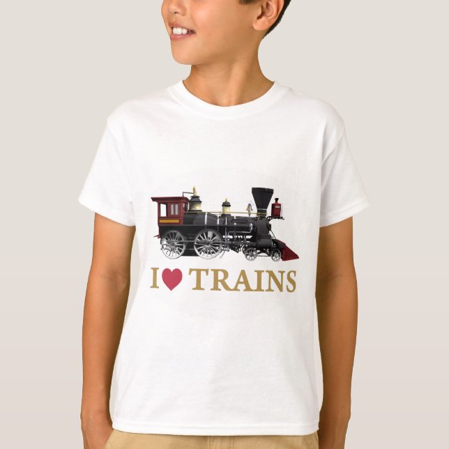 Camiseta Me encantan los trenes (Anverso)