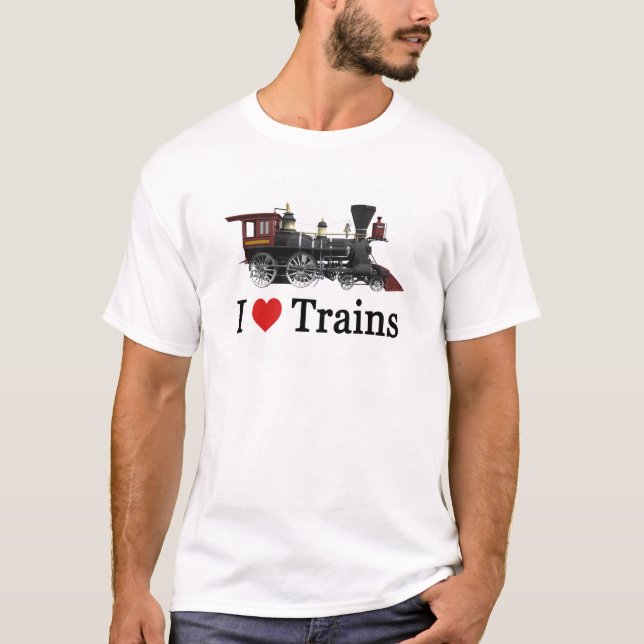 Camiseta Me encantan los trenes (Anverso)