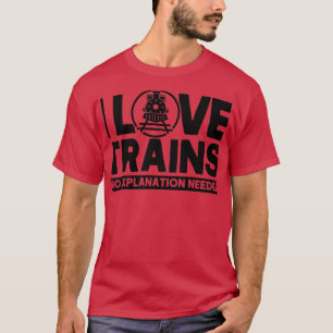 Camiseta Me Encantan Los Trenes Sin Explicación