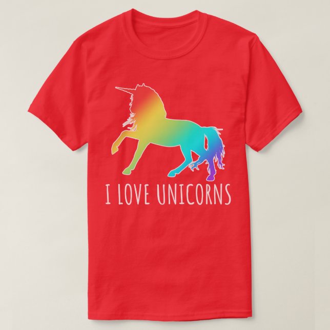 CAMISETA ME ENCANTAN LOS UNICORNS (Diseño del anverso)