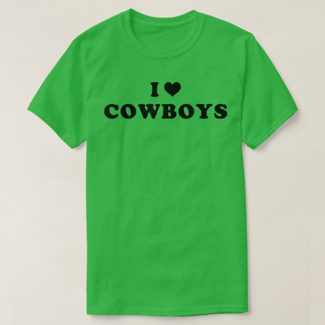 Camiseta Me encantan los Vaqueros Calientes. (Diseño del anverso)
