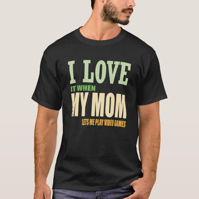 Camiseta Me encantan los videos sarcásticos de mi mamá (Anverso)