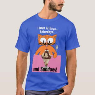 Camiseta Me encantan los viernes, sábados y domingos divert