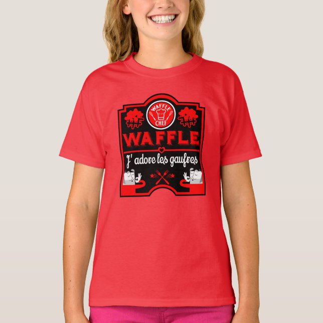 Camiseta Me encantan los Waffles (Anverso)