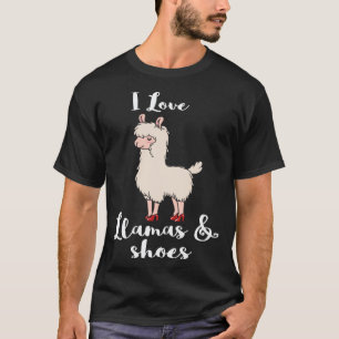 Camiseta Me Encantan Los Zapatos Y Las Llamas Mujeres Tacon