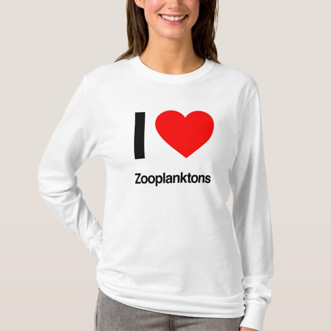 Camiseta me encantan los zooplanktons (Anverso)
