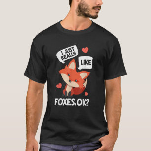 Camiseta Me Encantan Los Zorros De Verdad Vale Chistoso Ama