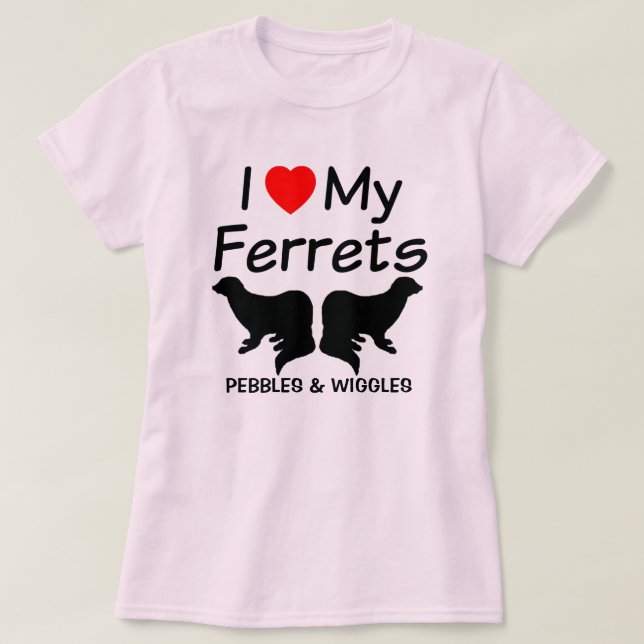 Camiseta Me Encantan Mis Dos Ferretes (Diseño del anverso)