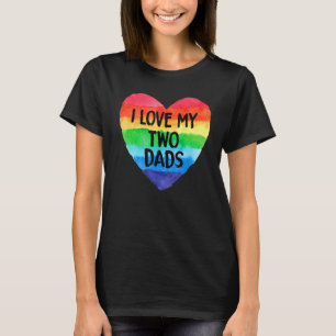 Camiseta Me encantan mis dos hijas Bandera LGBT Desfiles de