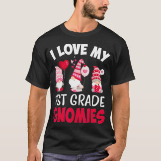 Camiseta Me encantan mis gnomías de primer grado, Día de Sa