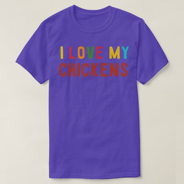 CAMISETA ME ENCANTAN MIS POLLOS (Diseño del anverso)