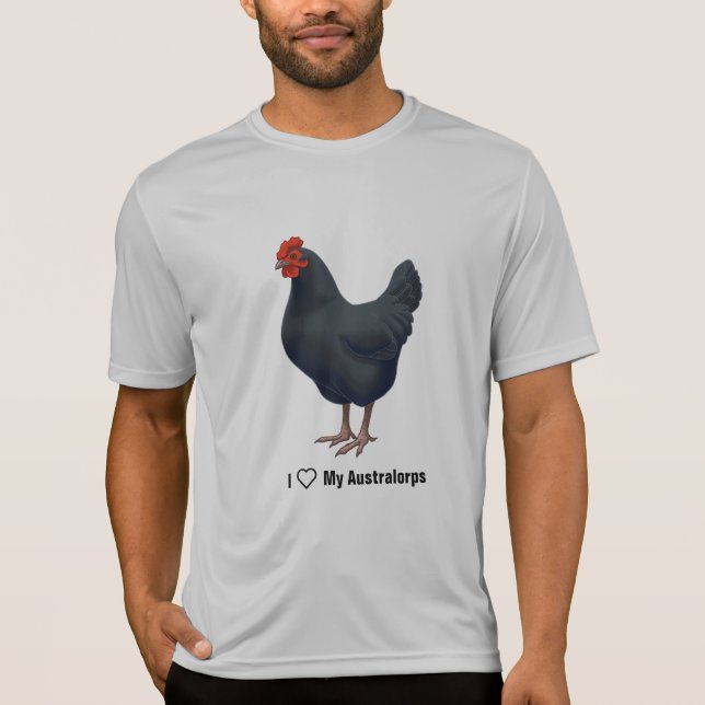 Camiseta Me encantan mis pollos australianos (Anverso)