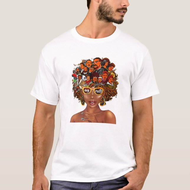 Camiseta Me Encantan Mis Raíces De Nuevo Poderoso Orgullo D (Anverso)