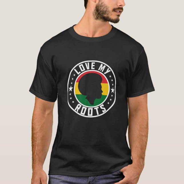 Camiseta Me Encantan Mis Raíces De Nuevo Poderoso Orgullo D (Anverso)