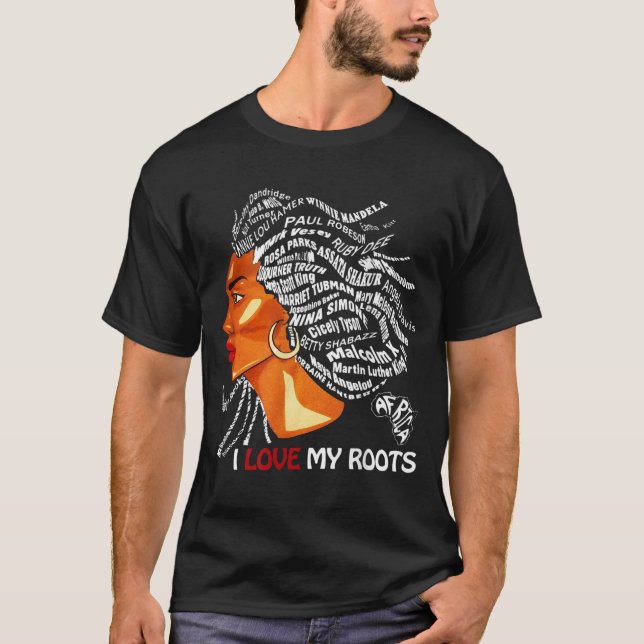 Camiseta Me encantan mis raíces - Patriótico Mes de Histori (Anverso)