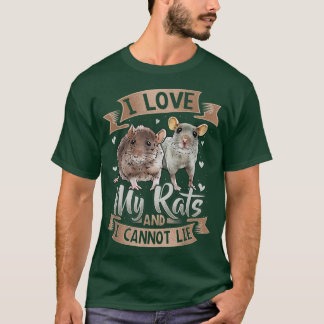 Camiseta Me Encantan Mis Ratas Que No Puedo Mentir Rat Mom