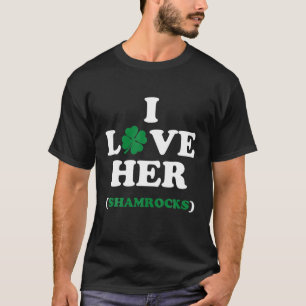 Camiseta Me encantan sus rocas de St. Patrick's Day Couples