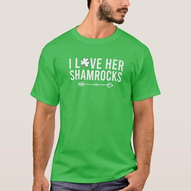 Camiseta Me encantan sus rocas de St. Patrick's Day Couples (Anverso)