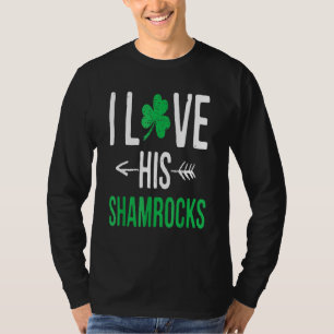 Camiseta Me encantan sus rocas St. Patrick's Day Couples