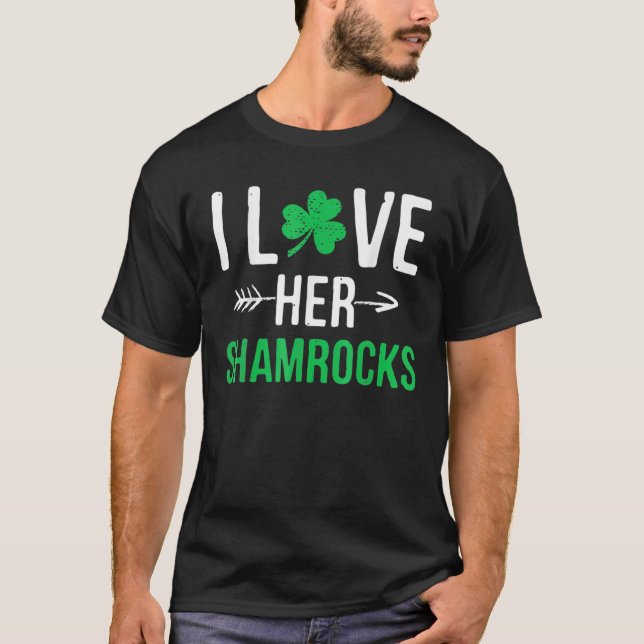 Camiseta Me encantan sus rocas St. Patrick's Day Couples (Anverso)